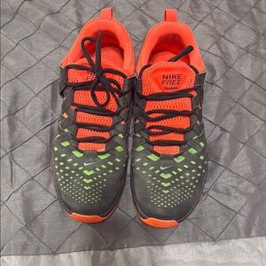 Nike Free Trainer Black and Orange Shoes